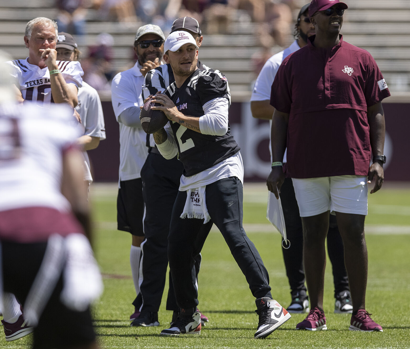 Maroon & White
